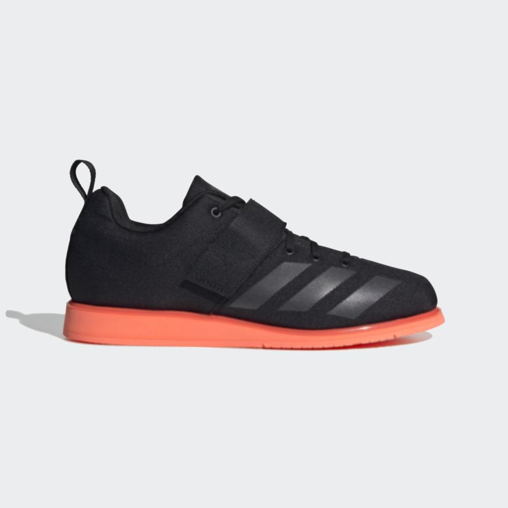 Adidas Men's Powerlift 4 Weightlifting Shoes Black/Metal/Coral Ireland EF2981